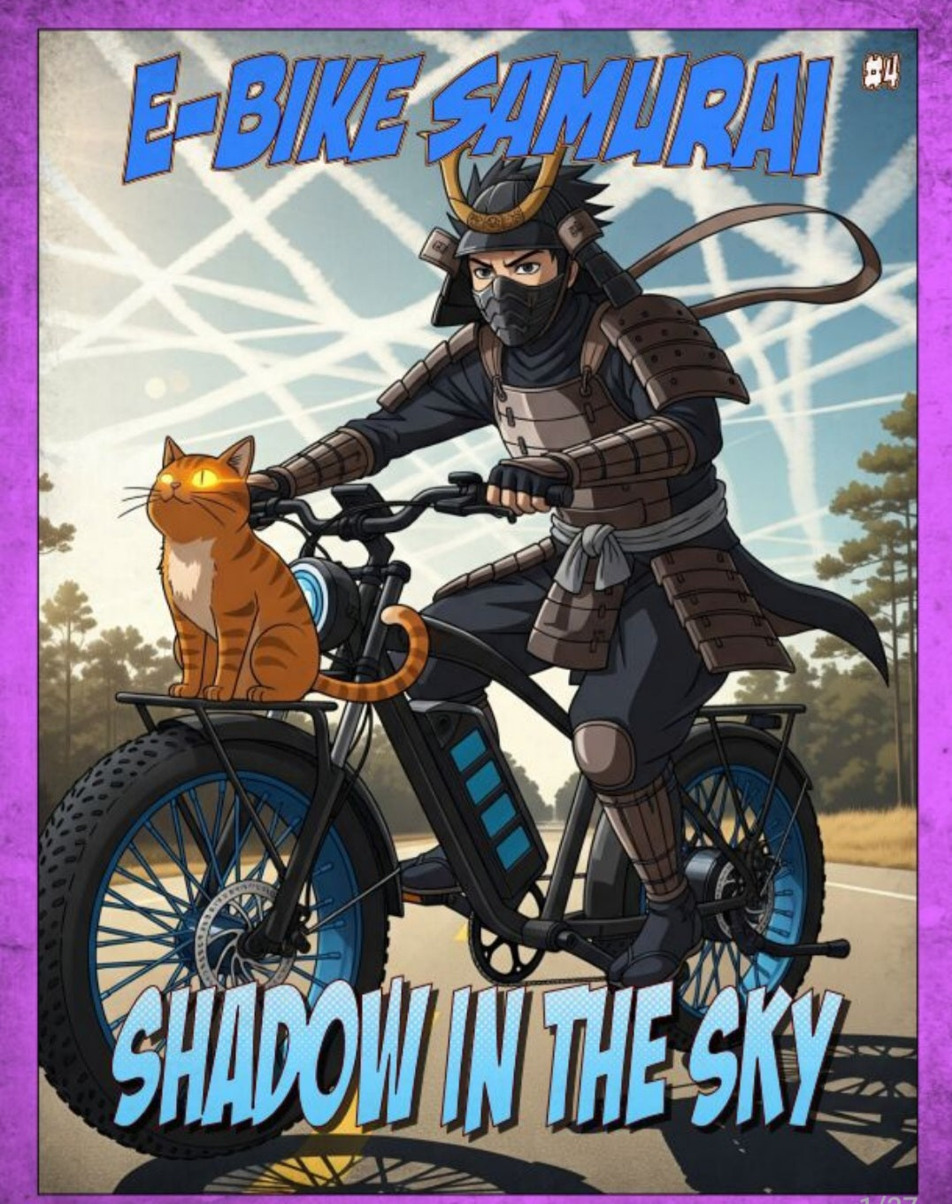 E-Bike Samurai Issue #4, "Shadow in the Sky"